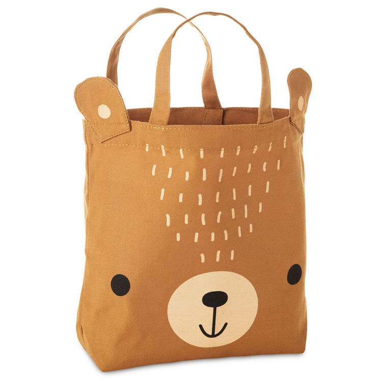 hallmark Brown Bear Fabric Gift Bag