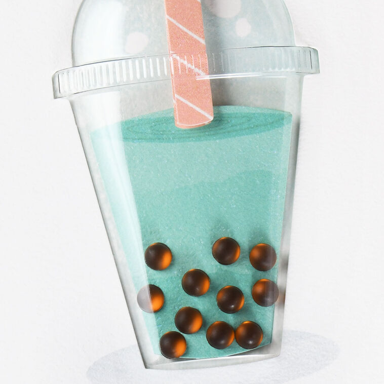 Hallmark Bubble Tea Blank Card