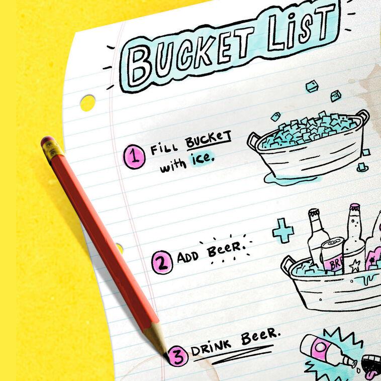 Hallmark Bucket List Funny Birthday Card
