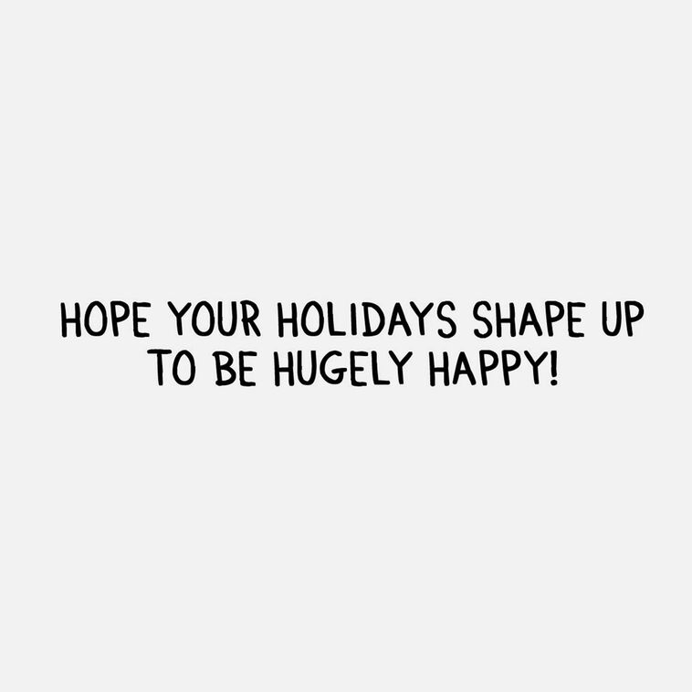 Hallmark Buff Snowman Funny Christmas Card
