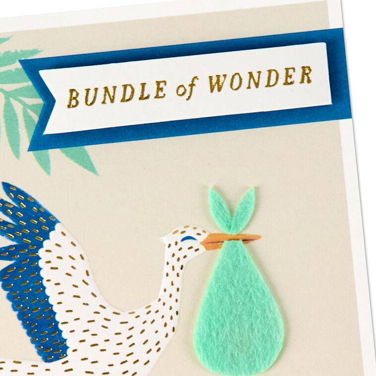 Hallmark Bundle Of Wonder New Baby Boy Card