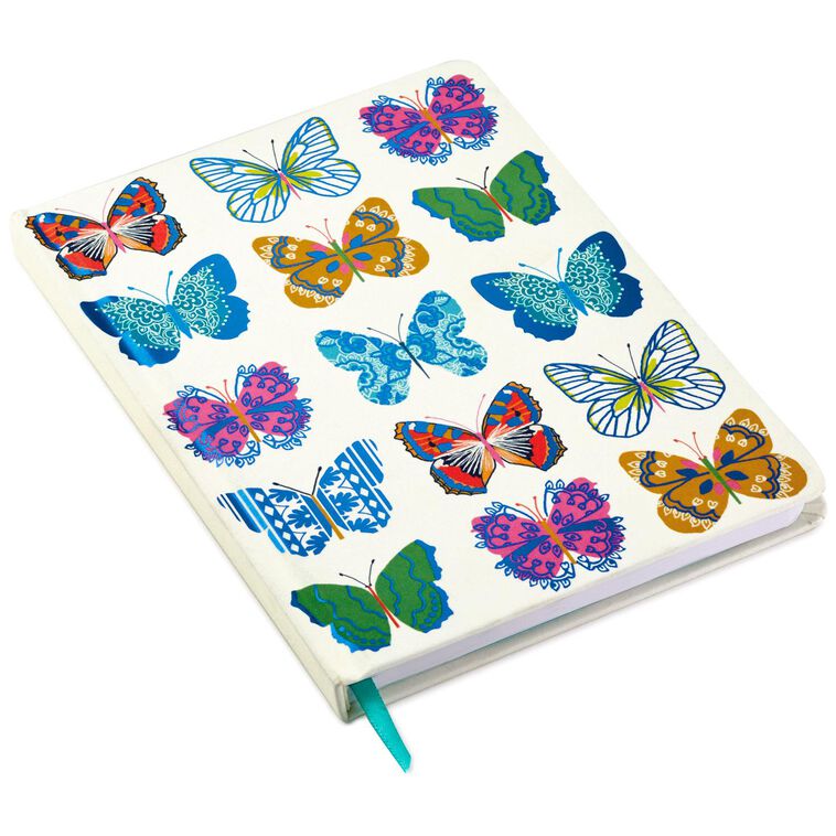 hallmark Butterflies on Ivory Hardback Notebook