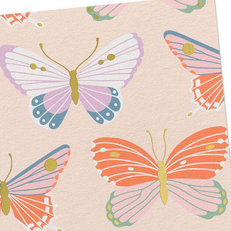 Hallmark Butterfly Pattern Blank Notes Pack Of 10