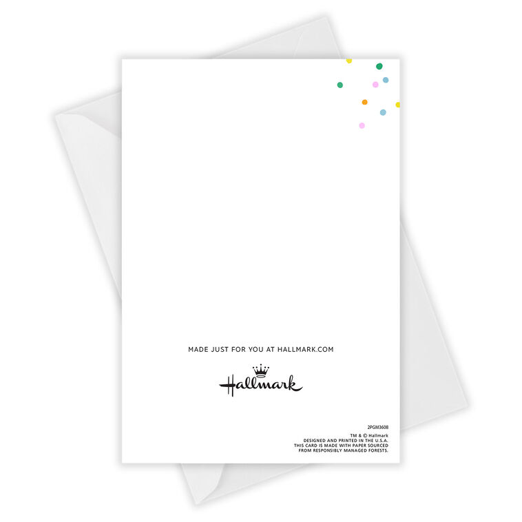 Hallmark Cake And Candles Custom Birthday Card