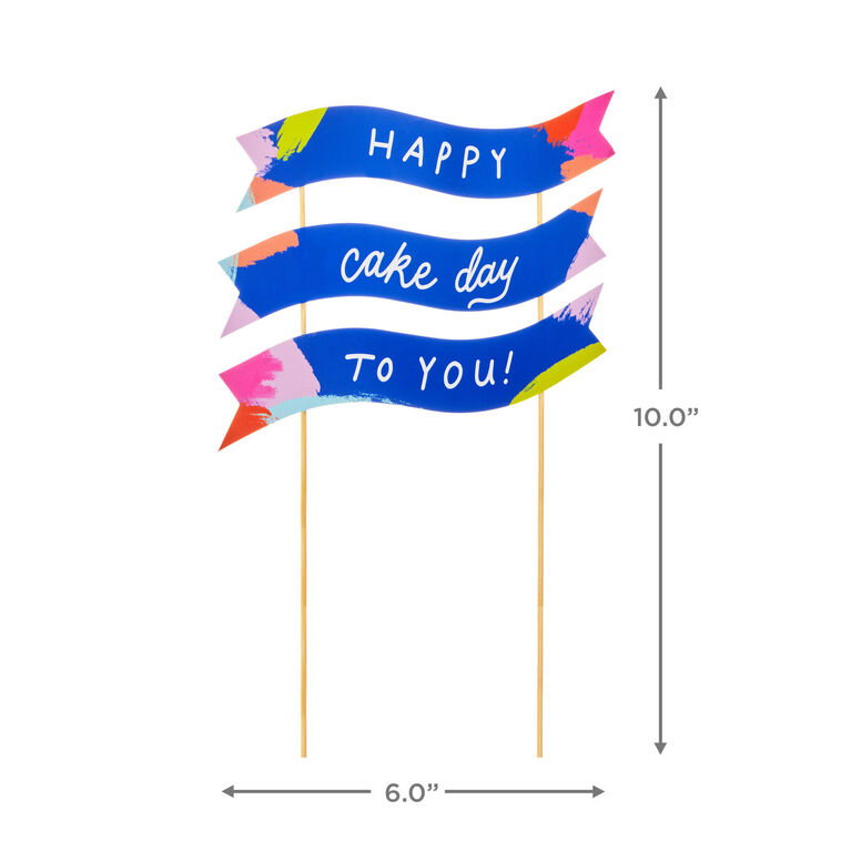 Hallmark Cake Day Banner Birthday Cake Topper