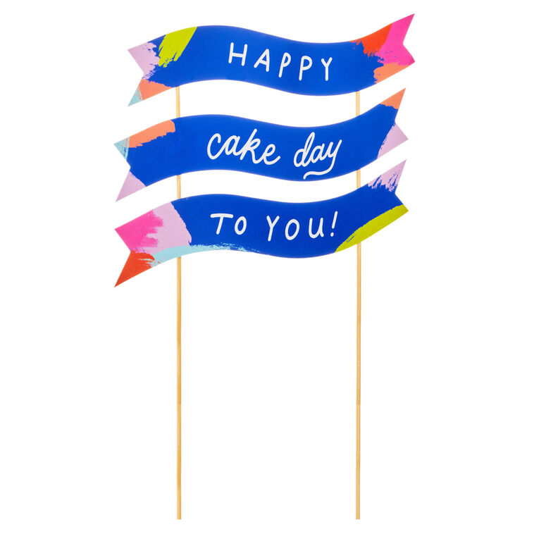 hallmark Cake Day Banner Birthday Cake Topper