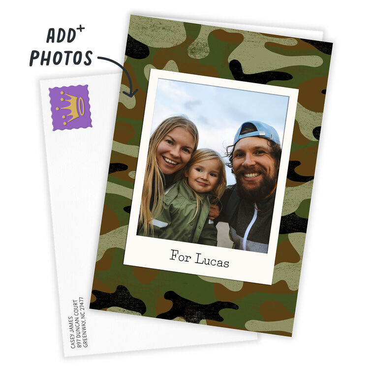 Hallmark Camo Design Custom Card