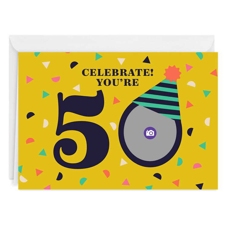 Hallmark Celebrate Custom 50th Birthday Card