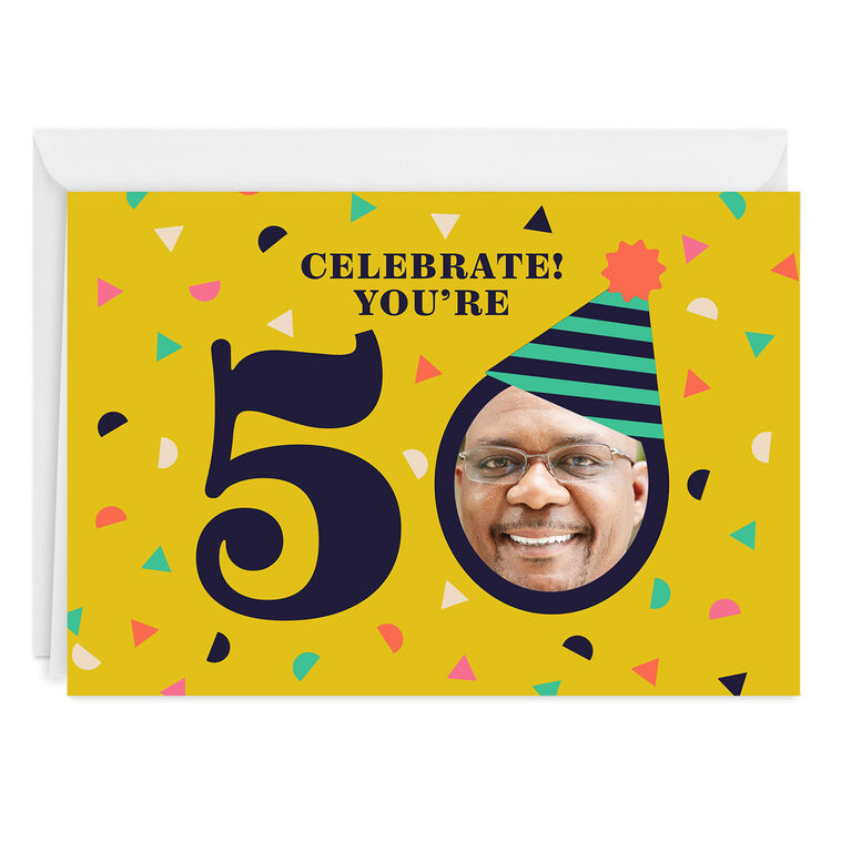 hallmark Celebrate Custom 50th Birthday Card