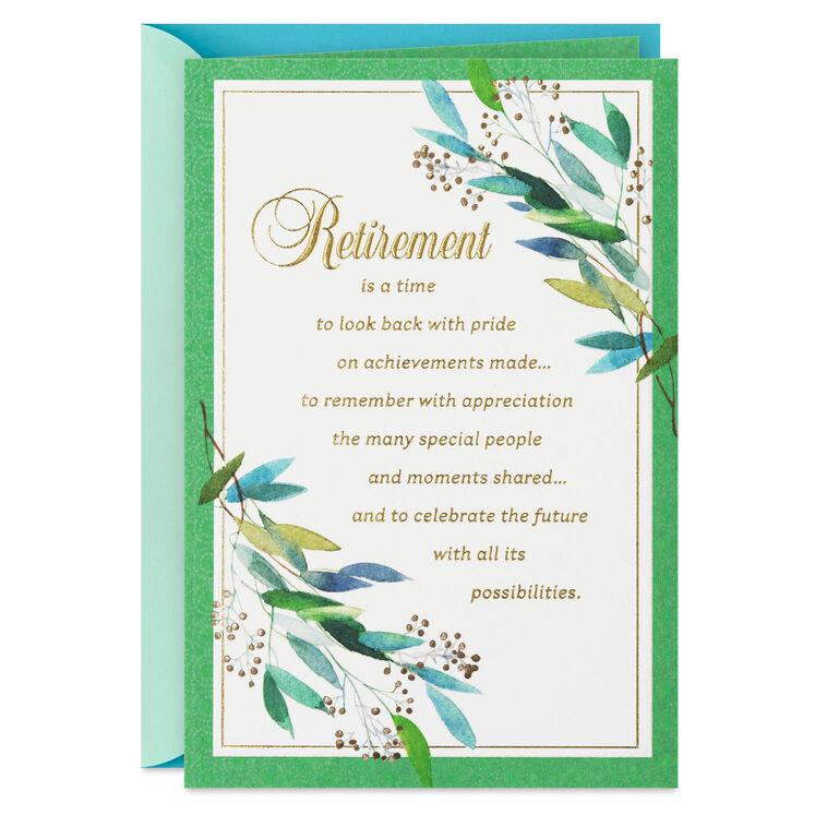 hallmark Celebrating the Future Retirement Card