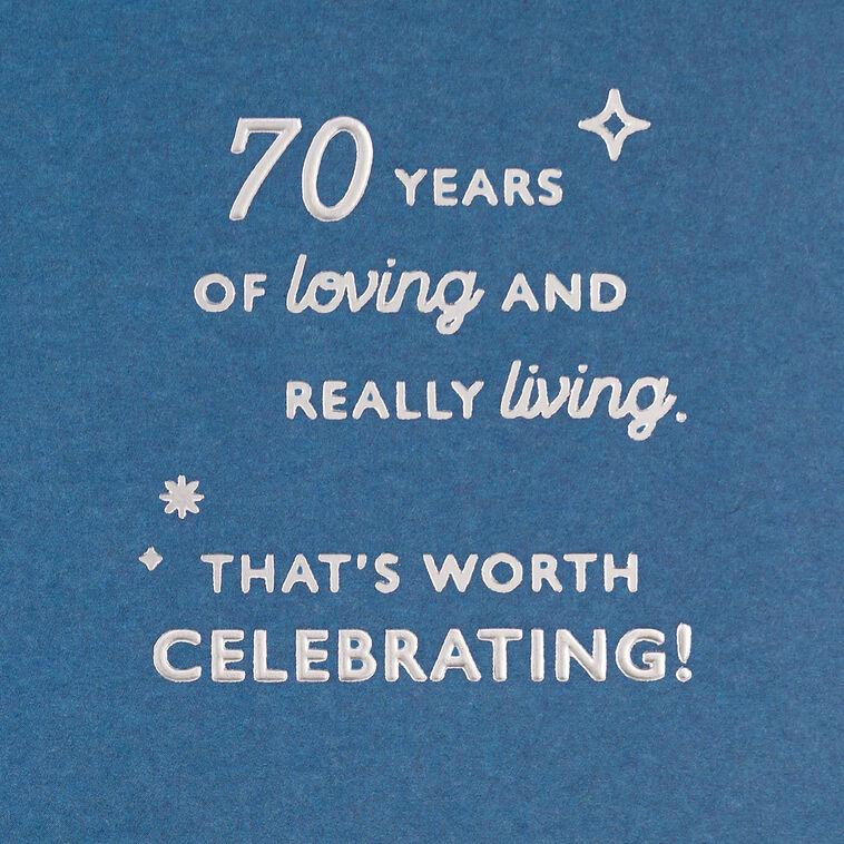 Hallmark Celebrating You 70th Birthday Card