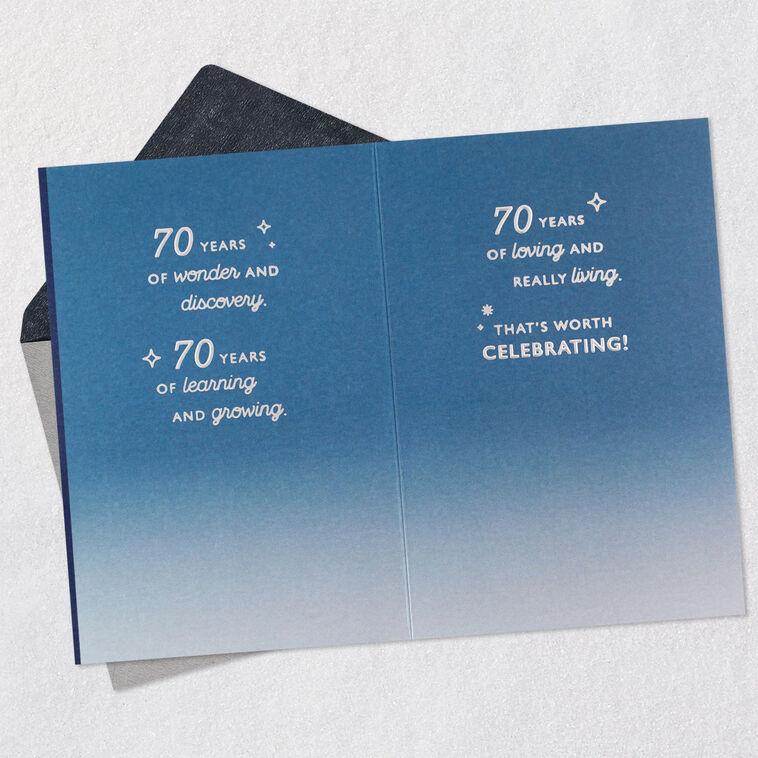 Hallmark Celebrating You 70th Birthday Card