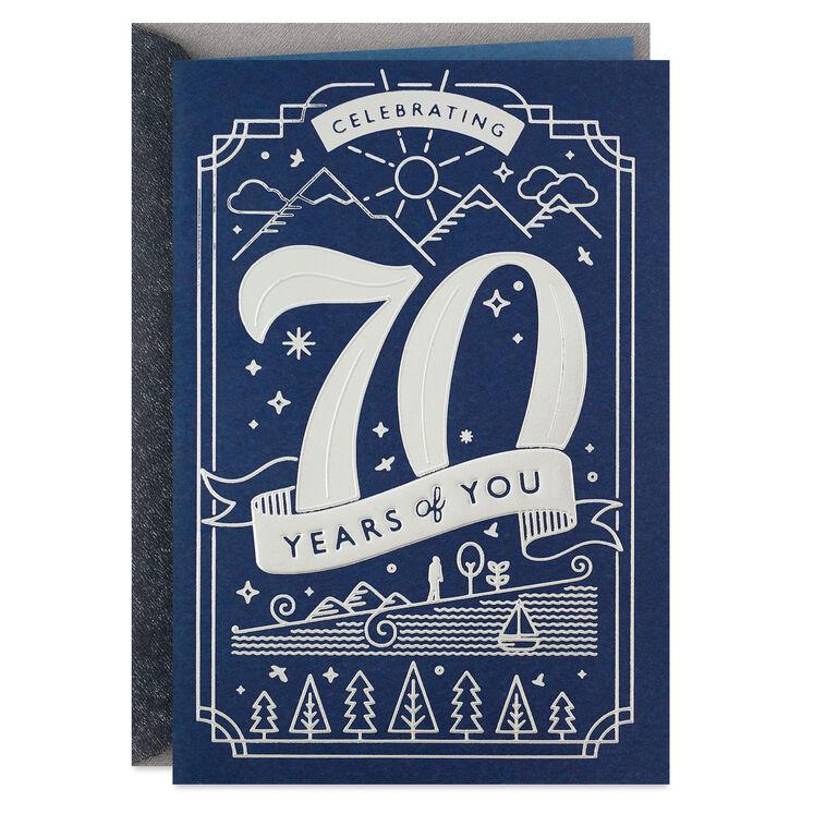 hallmark Celebrating You 70th Birthday Card