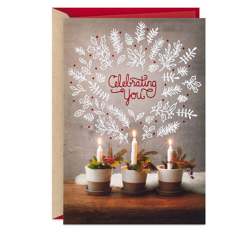 hallmark Celebrating You Holiday Birthday Card