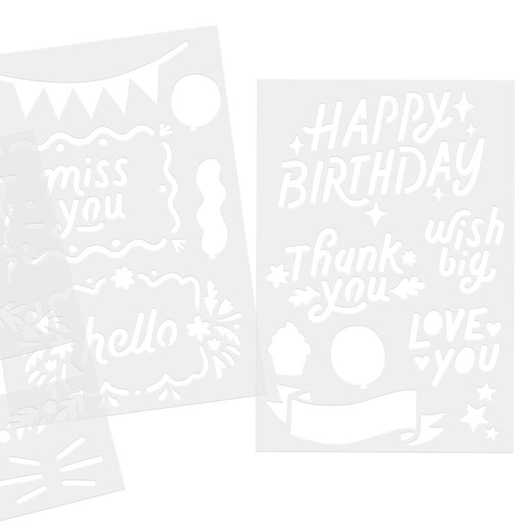 Hallmark Celebrations Stencil Kit Pack Of 36