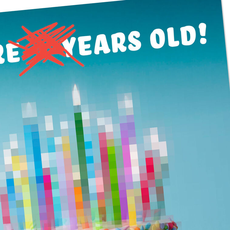 Hallmark Censored Age Funny Birthday Card