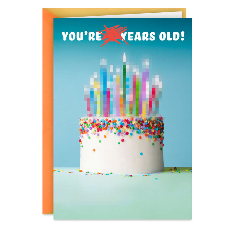 hallmark Censored Age Funny Birthday Card