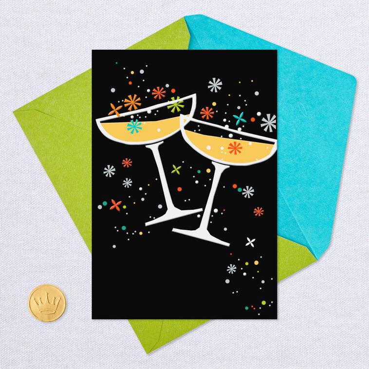 Hallmark Champagne Toast Blank Card