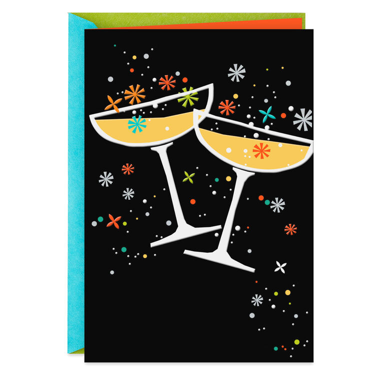 hallmark Champagne Toast Blank Card