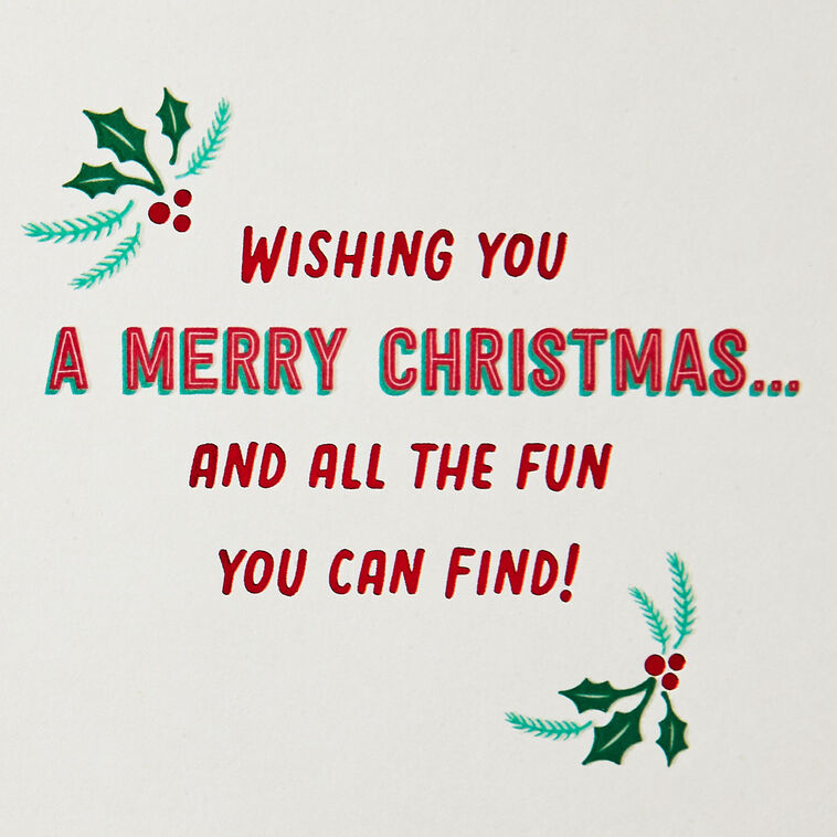 Hallmark Hallmark Channel Christmas Movie Bingo Christmas Card