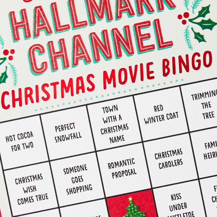 Hallmark Hallmark Channel Christmas Movie Bingo Christmas Card