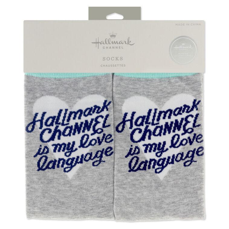 Hallmark Hallmark Channel Is My Love Language Crew Socks