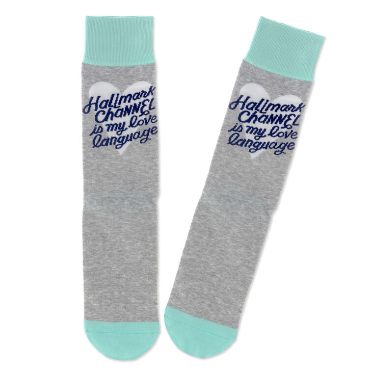 hallmark Hallmark Channel Is My Love Language Crew Socks