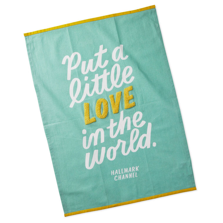 Hallmark Hallmark Channel Love In The World Tea Towel
