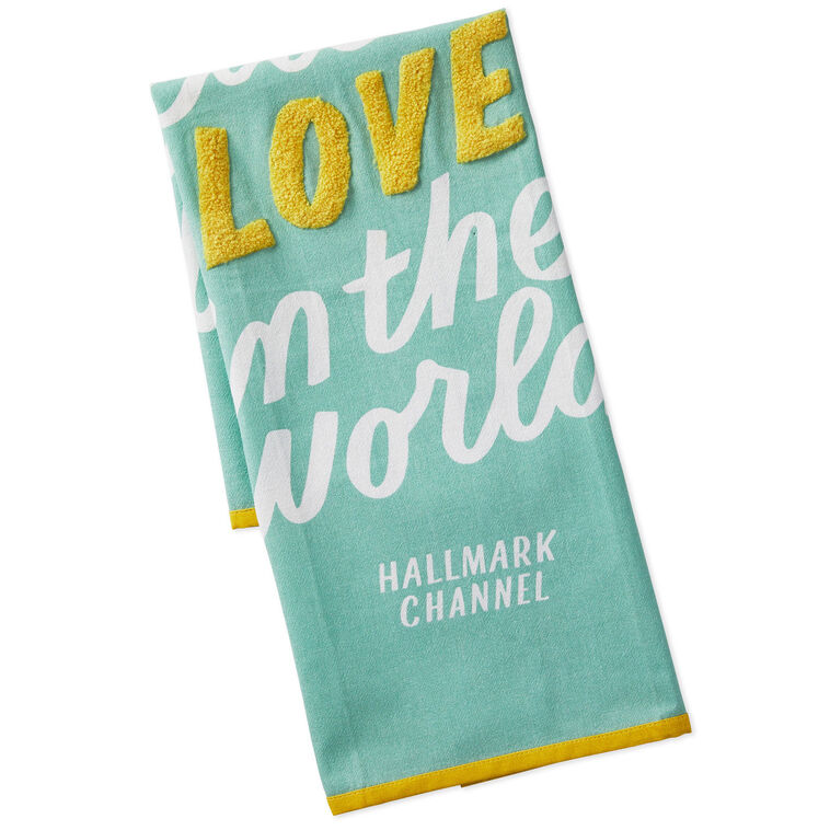 hallmark Hallmark Channel Love in the World Tea Towel