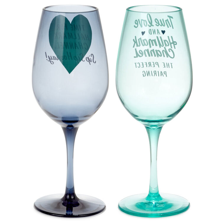 Hallmark Hallmark Channel Perfect Pairing Acrylic Wine Glasses Set Of 2
