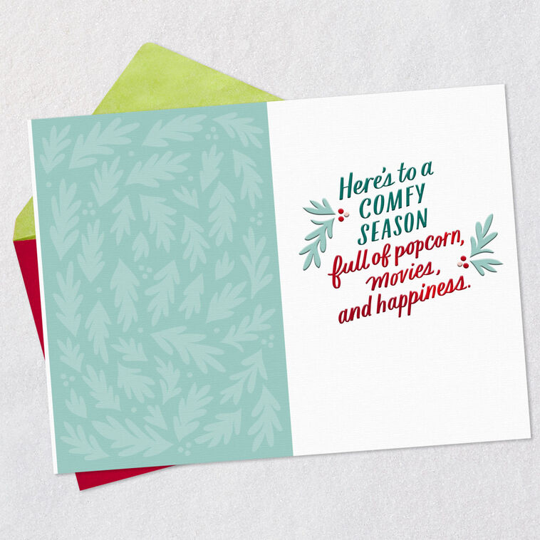 Hallmark Hallmark Channel Popcorn Movies And Happiness Christmas Card