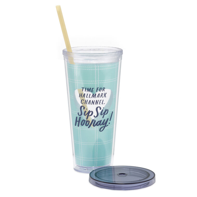 Hallmark Hallmark Channel Sip Sip Hooray Water Tumbler 22 Oz