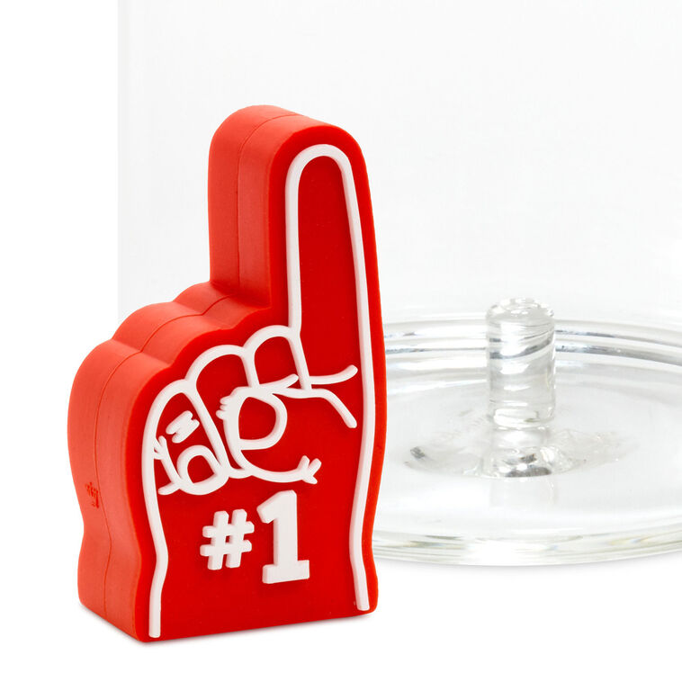 Hallmark Charmers #1 Foam Finger Silicone Charm