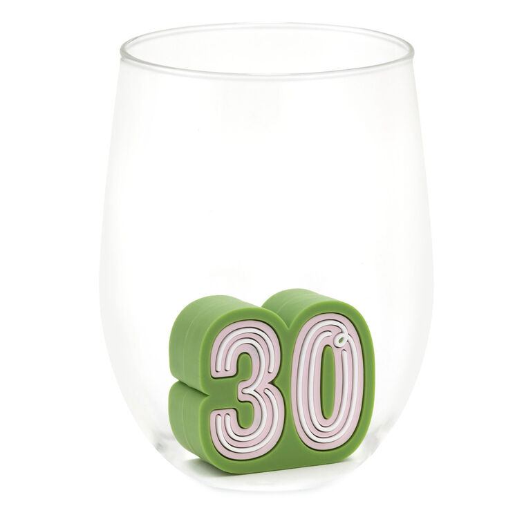 Hallmark Charmers 30th Birthday Silicone Charm