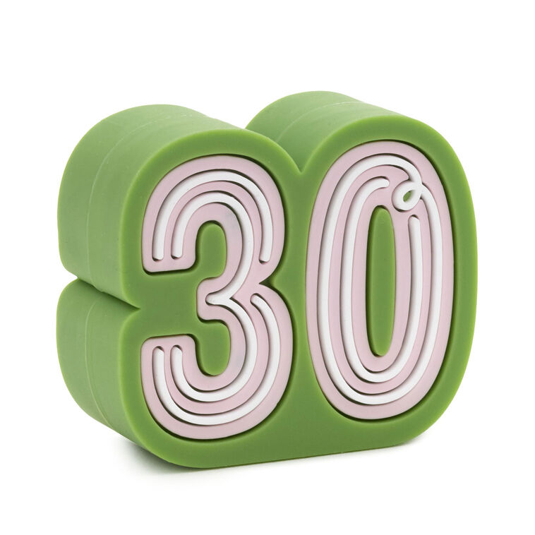 hallmark Charmers 30th Birthday Silicone Charm
