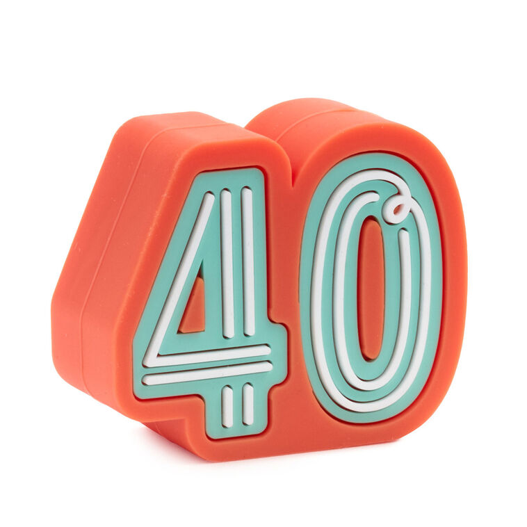 hallmark Charmers 40th Birthday Silicone Charm