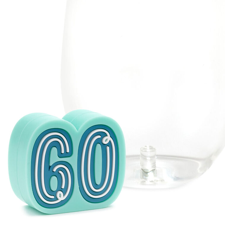 Hallmark Charmers 60th Birthday Silicone Charm