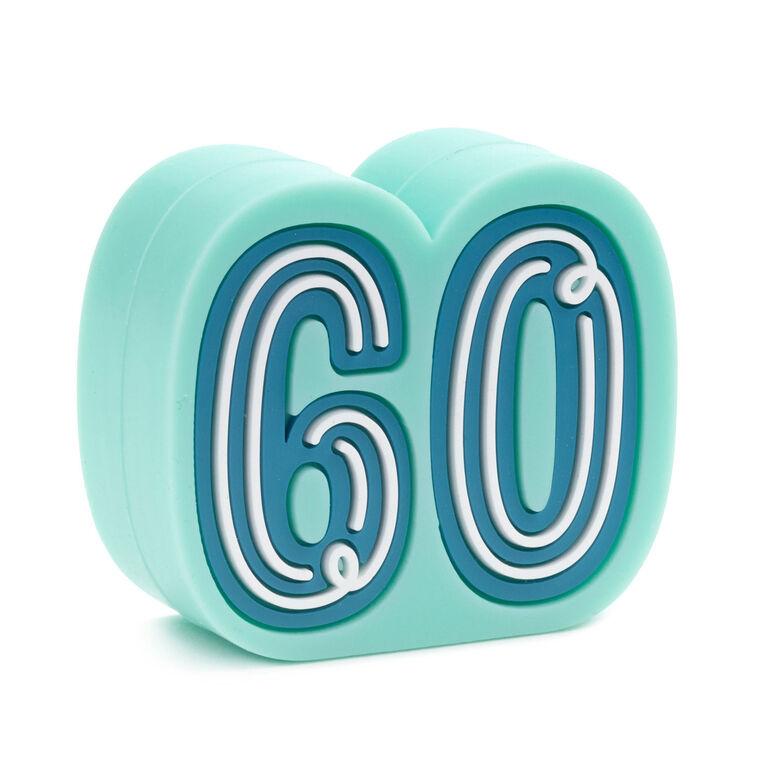 hallmark Charmers 60th Birthday Silicone Charm