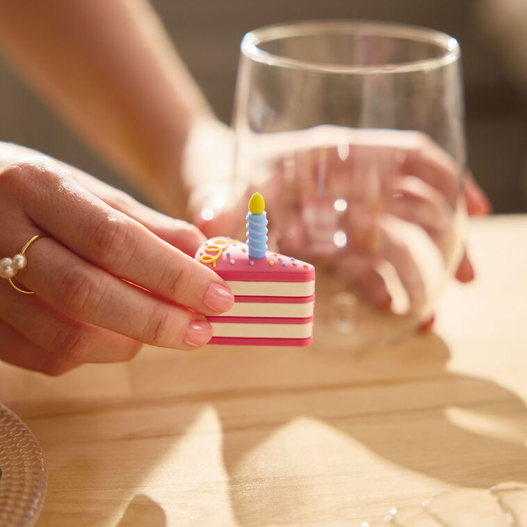 Hallmark Charmers Birthday Cake Silicone Charm