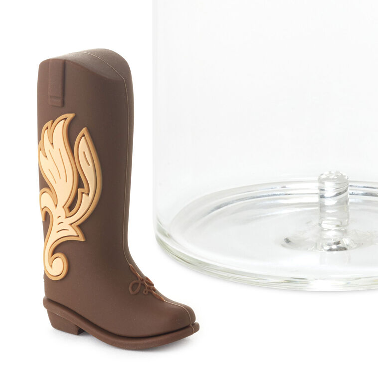 Hallmark Charmers Cowboy Boot Silicone Charm 2" H