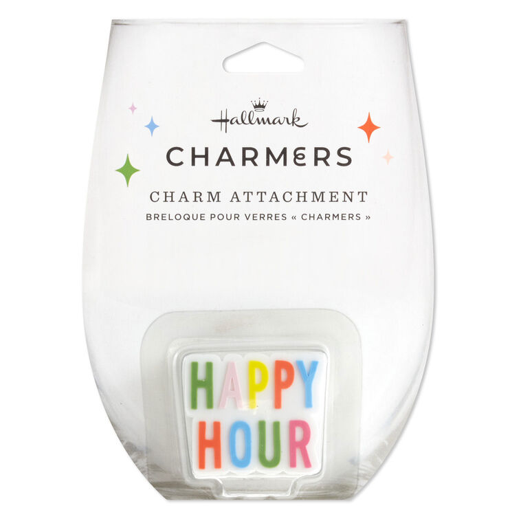 Hallmark Charmers Happy Hour Silicone Charm 1.3" H