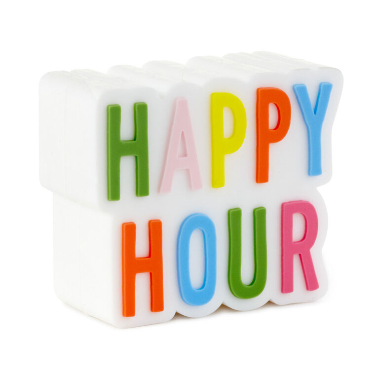 hallmark Charmers Happy Hour Silicone Charm 1.3" H