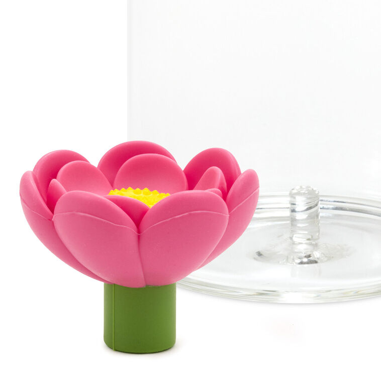 Hallmark Charmers Pink Flower Silicone Charm