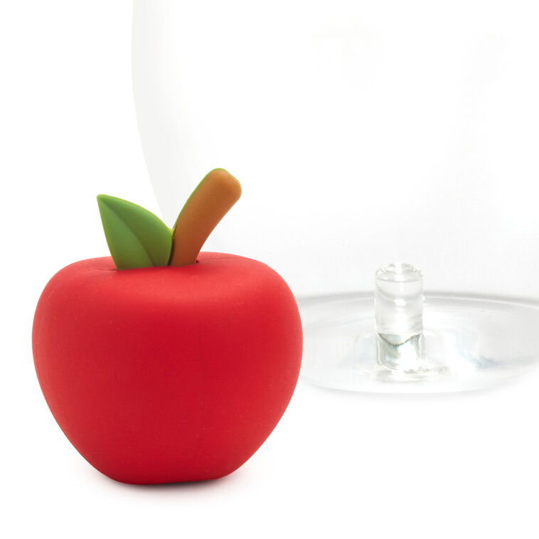 Hallmark Charmers Red Apple Silicone Charm