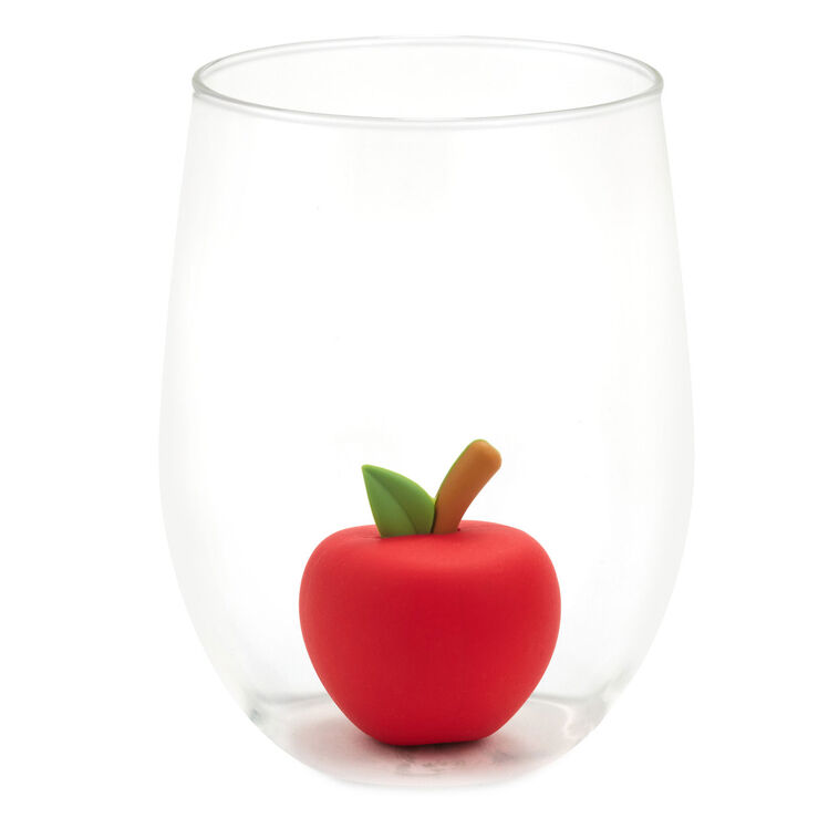 Hallmark Charmers Red Apple Silicone Charm