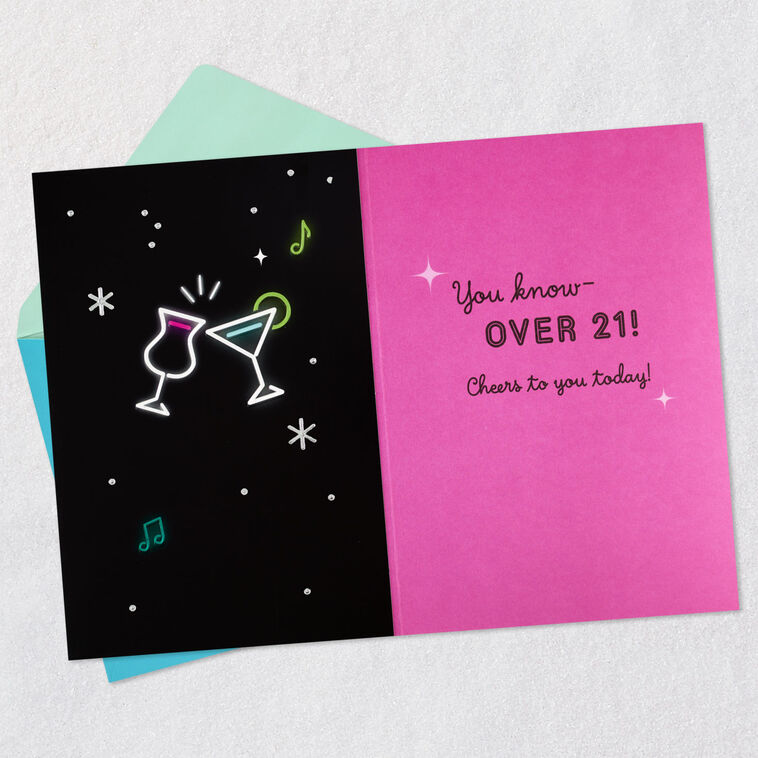 Hallmark Cheers To Acting Your Age Birthday Card