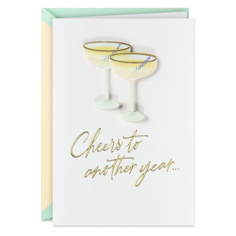 hallmark Cheers to Another Year Anniversary Card