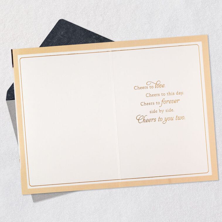 Hallmark Cheers To You Two Wedding Card