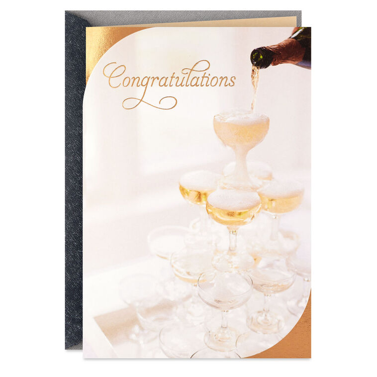 hallmark Cheers to You Two Wedding Card