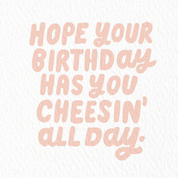 Hallmark Cheesin' All Day Funny Birthday Card